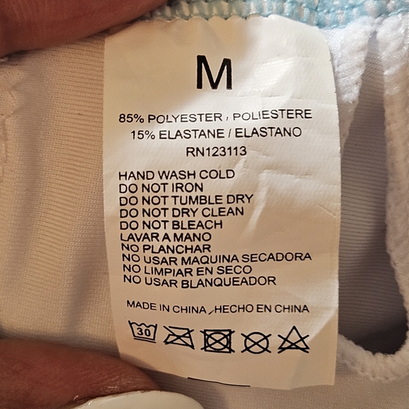 NWT Gorgeous La Moda True Colors Crystal Embellished  Bathing Suit SZ Med - Picture 13 of 16